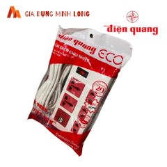 Ổ Cắm USB Điện Quang 5ECO 2A - Thiết Kế 5 Lỗ, 2 Cổng Sạc USB 2.0A, Bảo Hành 12 Tháng, Giao Hỏa Tốc TPHCM