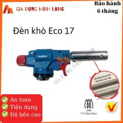Đèn khò gas mini Namilux Eco17 - Công suất 1400W, tự động đánh lửa, phù hợp cho nhà hàng và sinh hoạt hàng ngày