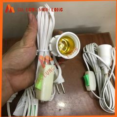 Chuôi Đèn E27 Liền Công Tắc Dài 3m, 5m, 8m - Dụng Cụ Tiện Ích Chiếu Sáng Gia Đình, Chất Liệu Bền Bỉ