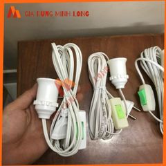 Chuôi Đèn E27 Liền Công Tắc Dài 3m, 5m, 8m - Dụng Cụ Tiện Ích Chiếu Sáng Gia Đình, Chất Liệu Bền Bỉ