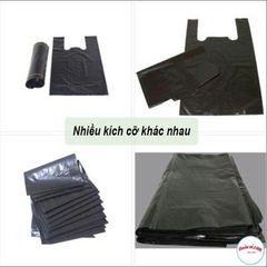 Túi Đựng Rác Màu Đen 1kg - Túi Nilon Chất Lượng Tốt, Dùng Đựng Rác Thải Sinh Hoạt & Y Tế, Nhiều Kích Cỡ Thông Dụng