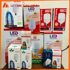 Bóng Đèn LED Bulb Trụ Tiết Kiệm Điện 5W-50W, Siêu Sáng E27 Dùng Cho Gia Đình và Công Trình, Thân Thiện Với Môi Trường