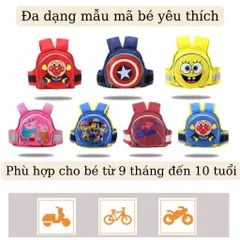 Đai Đi Xe Máy An Toàn Địu Em Bé - Đai Lưng Phản Quang Cho Bé Ngồi Trước Sau, Dành Cho Trẻ Từ 1-10 Tuổi, Giúp Bố Mẹ Yên Tâm Khi Chở Bé