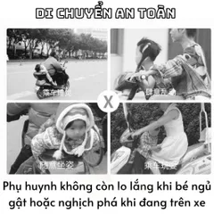 Đai Đi Xe Máy An Toàn Địu Em Bé - Đai Lưng Phản Quang Cho Bé Ngồi Trước Sau, Dành Cho Trẻ Từ 1-10 Tuổi, Giúp Bố Mẹ Yên Tâm Khi Chở Bé