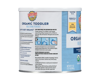Sữa Bột Hữu Cơ Earth’s Best Organic Toddler Formula 595g - Dinh Dưỡng Mỹ cho Trẻ 12-36 Tháng, Giàu DHA và Vitamin
