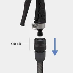 Vòi Tưới Cây Kim Loại Takagi QG555 - Vòi Tưới Không Rỉ Nước, Chống Ăn Mòn, Thiết Kế Thông Minh, Phun Điều Chỉnh 4 Kiểu - Hàng Nhật Bản Chất Lượng Cao