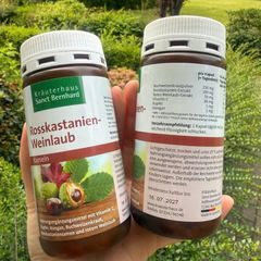 Giảm suy giãn tĩnh mạch Rosskastanien Weinlaub Đức 120 viên