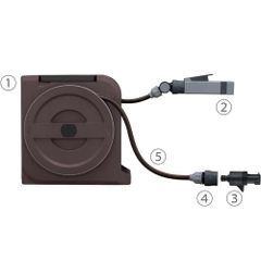 Bộ vòi tưới cây 20m Takagi RM1220BR - Nhỏ gọn, Chống UV, 4 Chế độ Tưới, Dây Chống Rối, Hộp Di Chuyển Tiện Lợi