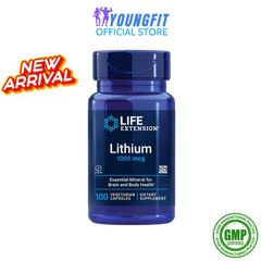 Viên Uống Lithium Orotate Life Extension 100 Viên - Hỗ Trợ Tăng Cường Sức Khỏe Thần Kinh và Tâm Trạng, Xuất Xứ Mỹ