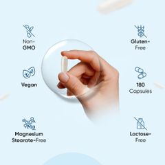 Viên Uống Magnesium Bisglycinate 200mg & Vitamin B6 WeightWorld - Tăng Cường Trí Nhớ & Giảm Căng Thẳng - Hộp 180 Viên Nhộng Vegan