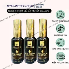 Tinh dầu dưỡng tóc, giữ nếp tóc uốn wellnow hair serum 50ml