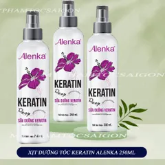 Xịt Dưỡng Tóc Alenka Keratin 250ml - Dưỡng ẩm, Tái tạo tóc hư tổn, Kích thích mọc tóc, Ngăn rụng hair care