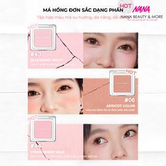 Phấn Má Hồng Judydoll Pretty Blush Powder 2g - Phấn Trang Điểm Mịn Mượt Tạo Hiệu Ứng ửng Hồng Tự Nhiên, Dành Cho Mọi Tông Da