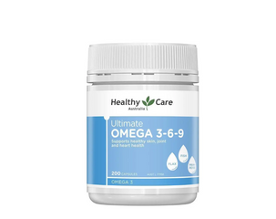 Viên Uống Omega 3-6-9 Healthy Care 200 Viên - Hỗ Trợ Sức Khỏe Tim Mạch, Mắt Sáng, Duy Trì Cholesterol - Sản Phẩm Úc Chất Lượng