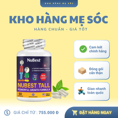 Viên Uống Tăng Chiều Cao Trẻ Em Nubest Tall New Look 60 Viên - Hỗ Trợ Phát Triển Chiều Cao Tự Nhiên, Chắc Khỏe Xương, Mỹ