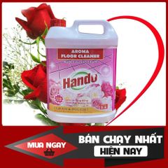 Nước Thơm Lau Sàn Nhà Hando 5L - Hương Quế Chiết Xuất Tự Nhiên, An Toàn cho Gia Đình, Diệt Vi Khuẩn, Thơm Mát Lâu Dài