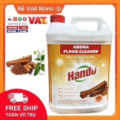 Nước Thơm Lau Sàn Nhà Hando 5L - Hương Quế Chiết Xuất Tự Nhiên, An Toàn cho Gia Đình, Diệt Vi Khuẩn, Thơm Mát Lâu Dài