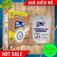 Muối rửa bát MR.FRESH 1000G - Chống cặn và làm mềm nước cho máy rửa bát, Hàn Quốc, bảo vệ đồ dùng bát đĩa và kéo dài tuổi thọ máy