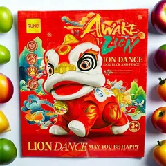 Bộ Đồ Chơi Trung Thu Con Sư Tử Nhảy Múa Chạy Bằng Pin - Đèn Âm Thanh Sinh Động Cho Trẻ Em Tuổi Từ 3 - Mã 9053