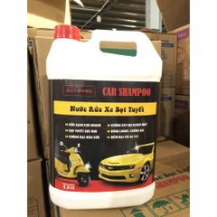 Nước Rửa Xe Bọt Tuyết Car Shampoo Autopro 5L - Tẩy Sạch, Bảo Vệ Màu Sơn, Tạo Độ Bóng, Chống Bám Bụi cho Ô Tô, Xe Máy