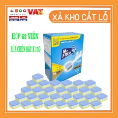 Viên Rửa Chén Bát Mr.Fresh Cho Máy Rửa Chén - Công Nghệ PureClean, Làm Sạch Nhanh Chóng và Hiệu Quả, Giữ Chén Đĩa Sáng Bóng
