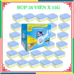 Viên Rửa Chén Bát Mr.Fresh Cho Máy Rửa Chén - Công Nghệ PureClean, Làm Sạch Nhanh Chóng và Hiệu Quả, Giữ Chén Đĩa Sáng Bóng
