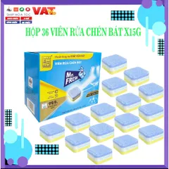 Viên Rửa Chén Bát Mr.Fresh Cho Máy Rửa Chén - Công Nghệ PureClean, Làm Sạch Nhanh Chóng và Hiệu Quả, Giữ Chén Đĩa Sáng Bóng