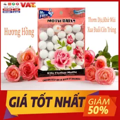 Túi Thơm Long Não Mr.Fresh Hương Chanh 120g - Khử Mùi Hiệu Quả, Đuổi Gián Thích Hợp cho Tủ Quần Áo và Nhà Vệ Sinh