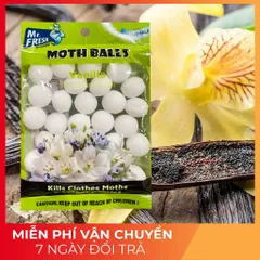 Túi Thơm Long Não Mr.Fresh Hương Chanh 120g - Khử Mùi Hiệu Quả, Đuổi Gián Thích Hợp cho Tủ Quần Áo và Nhà Vệ Sinh