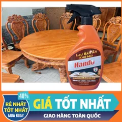 Nước Lau Bàn Ăn Khử Mùi Hando 500ml - Tẩy Sạch Diệt Khuẩn, An Toàn Cho Sức Khỏe, Tiện Lợi Với Đầu Xịt Cam