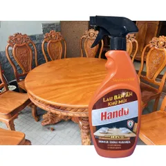 Nước Lau Bàn Ăn Khử Mùi Hando 500ml - Tẩy Sạch Diệt Khuẩn, An Toàn Cho Sức Khỏe, Tiện Lợi Với Đầu Xịt Cam