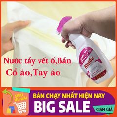 Nước Tẩy Vết Bẩn Cổ Áo & Tay Áo Hando 500ml - Giải Pháp Làm Sạch Hiệu Quả, Không Gây Hại Vải, An Toàn Cho Da Tay