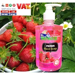 Nước Rửa Tay Sát Khuẩn Mr. Fresh 500ml - Hương Dâu Tự Nhiên, Khử Mùi và Diệt Khuẩn Hiệu Quả, An Toàn Cho Da