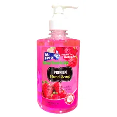 Nước Rửa Tay Sát Khuẩn Mr. Fresh 500ml - Hương Dâu Tự Nhiên, Khử Mùi và Diệt Khuẩn Hiệu Quả, An Toàn Cho Da