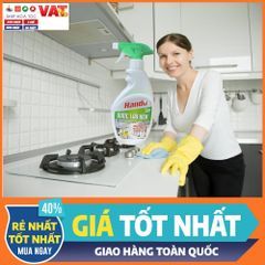 Nước Lau Nhà Bếp Hando 500ml - Sạch Bóng Đồ Trang Sức, Hương Hoa Thơm Mát - An Toàn Cho Bếp Gia Đình, Xuất Xứ Việt Nam