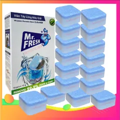 Viên Tẩy Lồng Máy Giặt Không Độc - Sạch Cặn Bẩn, Diệt Khuẩn, Giúp Lồng Giặt Thơm Tho - Dùng Cho Máy Giặt Đứng và Ngang