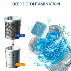 Viên Tẩy Lồng Máy Giặt Không Độc - Sạch Cặn Bẩn, Diệt Khuẩn, Giúp Lồng Giặt Thơm Tho - Dùng Cho Máy Giặt Đứng và Ngang