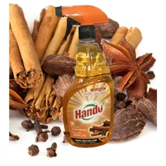 Nước lau kính Hando siêu sạch hương quế 680ml - Chất tẩy rửa bề mặt kính, linh hoạt cho ô tô, gương, màn hình tivi