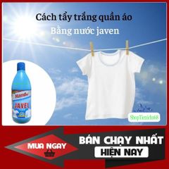 Nước Tẩy Trắng Javel Hando 500g - Giúp Quần Áo Trắng Sáng Như Mới, Diệt Khuẩn và Khử Mùi, Thích Hợp Cho Gia Đình