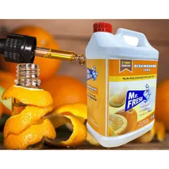 Nước Rửa Chén Siêu Đậm Đặc Mr. Fresh 5L - An Toàn, Hiệu Quả, Hương Quế & Cam, Chống Vi Khuẩn, Thân Thiện Môi Trường