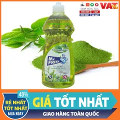 Nước Rửa Chén Bát Mr.Fresh 790ml - Hương Quế và Trà Xanh, An Toàn, Thân Thiện Môi Trường, Đánh Bay Vết Dầu Mỡ hiệu quả