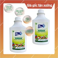 Nước Ngâm Rửa Rau Củ Quả Sinh Học Mr.Fresh 800ml - Loại Bỏ Thuốc Trừ Sâu, Diệt Khuẩn, An Toàn Cho Sức Khỏe