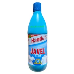 Nước Tẩy Trắng Javel Hando 500ml - Tẩy Vết Bẩn Quần Áo Trắng, Diệt Trùng và Khử Mùi, Làm Sạch Như Mới