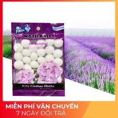 Túi Thơm Long Não Mr.Fresh Hương Lavender 120g - Khử Mùi, Xua Đuổi Côn Trùng Thoáng Đãng Cho Tủ Quần Áo, Phòng Vệ Sinh