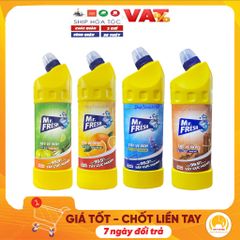 Chai Tẩy Vệ Sinh Toilet Mr.Fresh 900ml - Đậm Đặc, Khử Mùi Hương Quế, Diệt Khuẩn 99.9%, An Toàn Cho Bề Mặt Sử Dụng