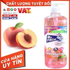 Nước Rửa Chén Đậm Đặc Mr Fresh 800ml - Tiết Kiệm, An Toàn, Hương Đào, Cam, Trà Xanh, Quế Cho Bát Đĩa Sạch Bong Sáng Bóng