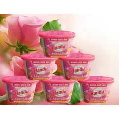 Bộ 6 bình hút ẩm khử mùi Hando 450ml - Chống ẩm mốc, khử mùi hương hoa hồng, đồ gia dụng tiện ích cho ngôi nhà bạn