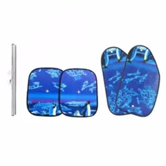 Bộ 1 Che Chắn Nắng Ô Tô Phản Quang Lớn + 2 Tấm Che Tròn + 2 Tấm Che Lá - Bảo Vệ Tối Ưu Chống Nắng và Tia UV