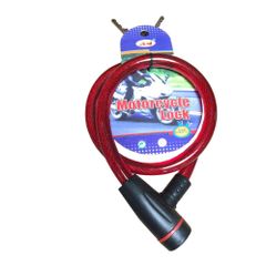 Khóa Dây Chống Trộm Cỡ Nhỏ Đen - Khóa An Toàn Xe Đạp, Xe Máy Bảo Vệ Chống Nắng Mưa, Chống Gỉ Sét Tiện Ích Hồng Kông