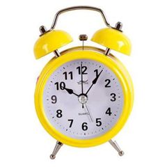 Đồng Hồ Báo Thức Mini Alarm Để Bàn Đáng Yêu - Màu Vàng, Thiết Kế Nhỏ Gọn, Phù Hợp Trang Trí Bàn Làm Việc và Phòng Ngủ